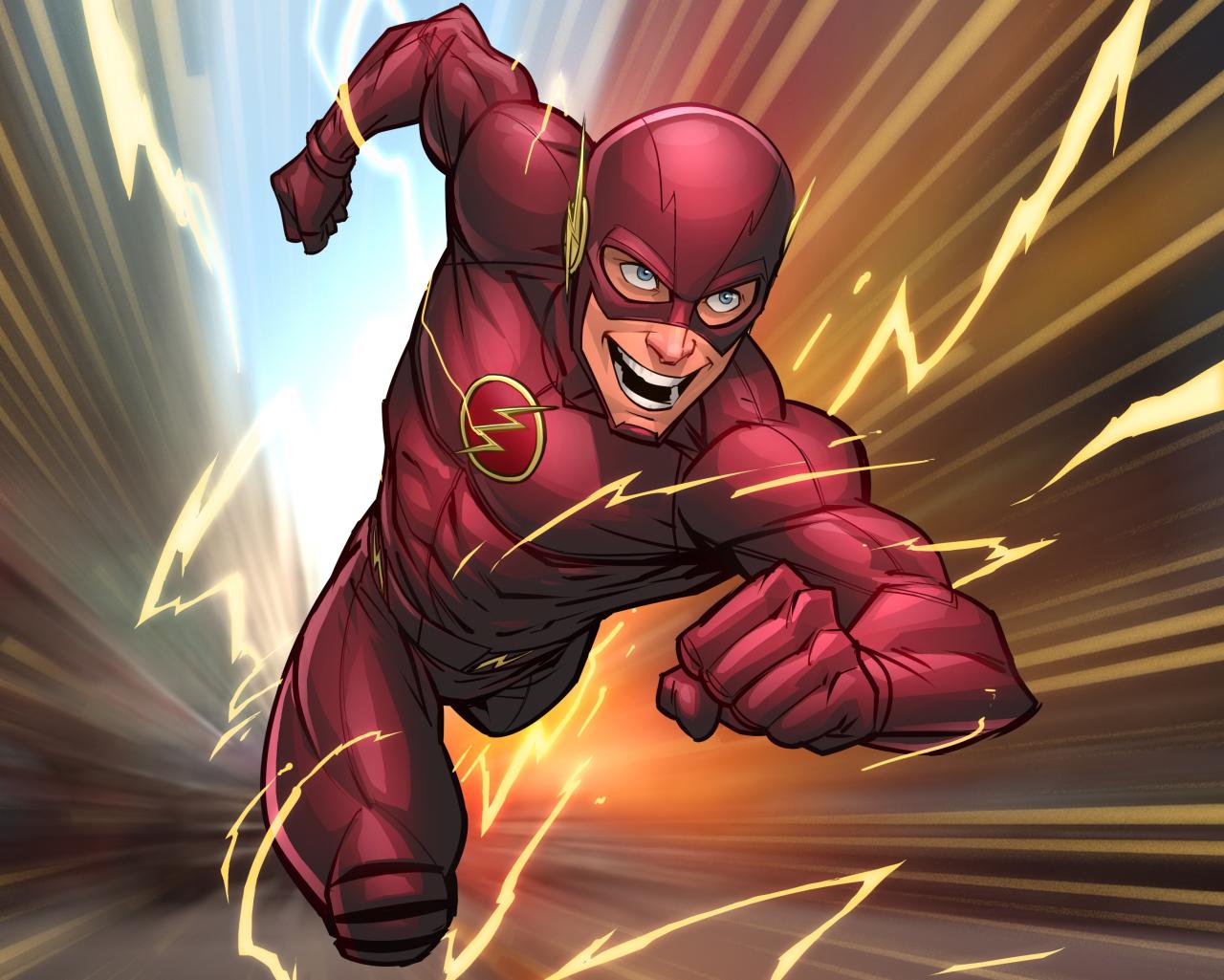 Flash Comic Art Wallpaper,HD Superheroes Wallpapers,4k Wallpapers ...