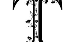 Gold text effect letter T. 3d render 16316541 PNG